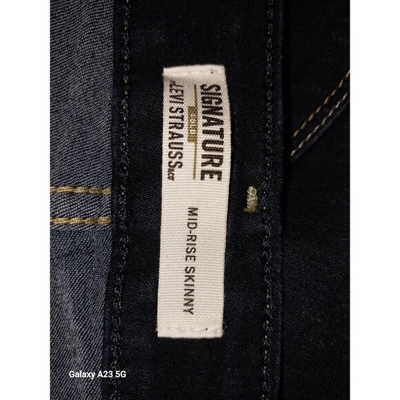Levi’s Signature Gold Mid Rise Skinny Stretch Blue Jeans Women’s Size 26L - Picture 5 of 7